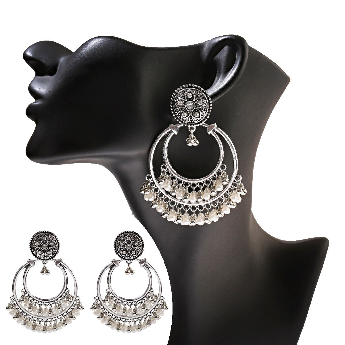 Classic Women Gold Color Flower Wedding Earring