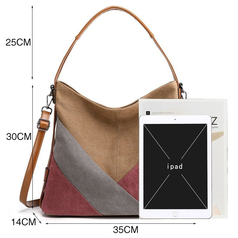 Casual Ladies Designer Luxury Hand Bags Canvas Tote Bags for Women